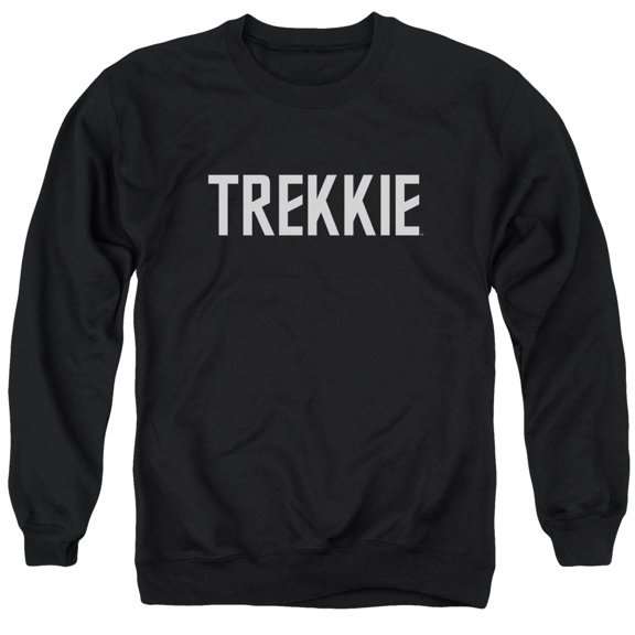 Star Trek Trekkie Adult Crewneck Sweatshirt Black