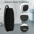 thumbnail image 2 of Silicone Exfoliating Body Scrubber - Gentle 2-in-1 Bath & Shampoo Brush for Sensitive Skin, Hypoallergenic Back Scrubber with Soft Bristles, Easy Clean Lathering Shower Tool for Men Women, 2 of 5