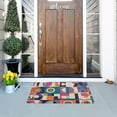 thumbnail image 5 of Yayeee Doormat for Indoor Entrance 32" x 20" Non Slippery Floor Rug, Orange Geometric, 5 of 8