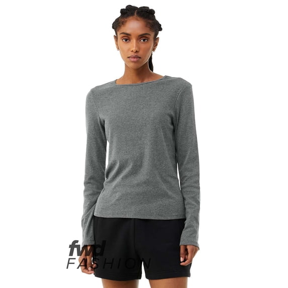 Bella + Canvas 1050BE Ladies Micro Ribbed Long-Sleeve T-Shirt