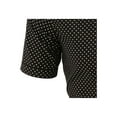 thumbnail image 5 of Unique Bargains Men's Button Down Short Sleeves Cotton Polka Dots Shirt S (US 34) Black, 5 of 7