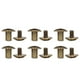 thumbnail image 2 of 200 juegos de tornillos de encuadernación de libros recubrimiento uniforme superficies curvas tratamiento de galvanoplastia encuadernación tornillo de cabeza plana redonda bronce, 2 of 5