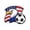 L, variant on Football Match Enamel Badge Pin, Usa Canada Mexico Commemorative Souvenir, Detailed Emblem Lapel Pin Sports Memorabilia Decorative Brooch for Soccer Fans Jersey Hat Backpack Collectible Gift