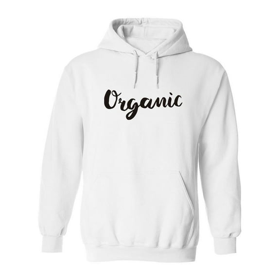Organic Design Hoodie Men - Men Hoodie, White, Small