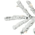 thumbnail image 6 of Northlight Pre-Lit Medium Flocked IPT Artificial Garden Christmas Tree - 7.5' - Warm White LED, 6 of 7