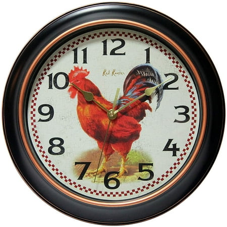 UPC 731742014870 product image for Infinity Instruments Rotterdam 12  Silent Rooster Wall Clock | upcitemdb.com