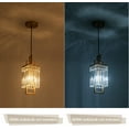 thumbnail image 6 of Modern Gold Pendant Light Fixtures for Kitchen Island and Dining Room, Industrial Small Hanging Crystal Chandelier Light Fixture for Bedroom Entryway Living Room Foyer Hallway, 6 of 8
