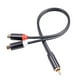 thumbnail image 4 of 2X Cable RCA Macho A 2RCA Hembra Cable de Audio 2 RCA Macho Divisor Cable Auxiliar para TV PC DVD Altavoz Amplificadores de Audio Subwoofer, 4 of 10