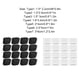 thumbnail image 3 of Injueey 16 Uds Protectores de Suelo Antideslizantes para Muebles Cubierta Transparente Negro 15*30mm, 3 of 6