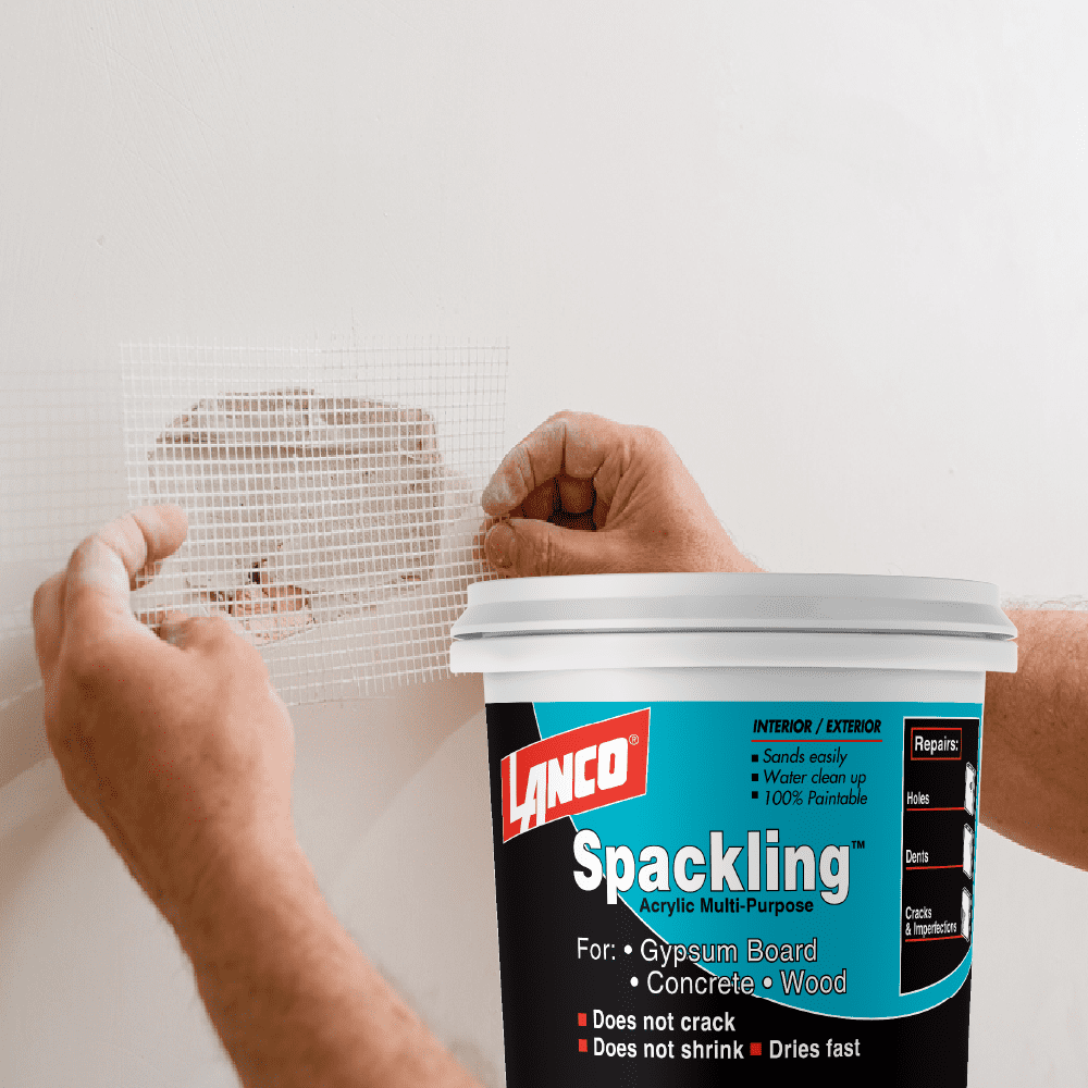 Lanco Spackling Compound White Finish, 1 Pint