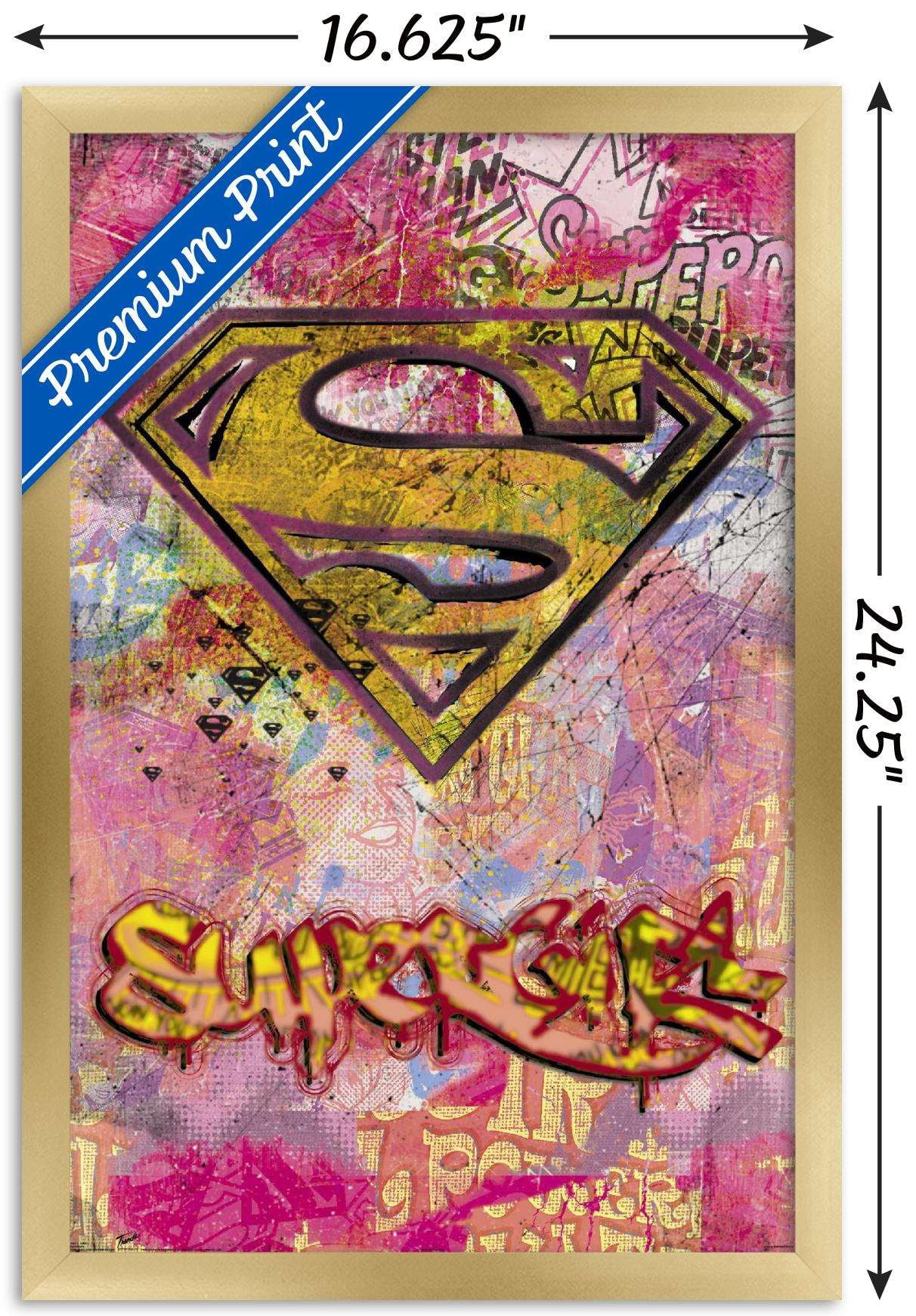 DC Comics - Supergirl Wall Poster, 14.725" x 22.375", Framed