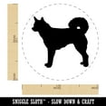 thumbnail image 2 of Alaskan Klee Kai Dog Solid Self-Inking Rubber Stamp Ink Stamper - Orange Ink - Medium 1 Inch, 2 of 7
