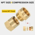thumbnail image 4 of Uxcell 3/8" NPT Macho x 1/2" NPT Hembra Accesorio de Tubo de Latón con Cinta - 2Pcs, 4 of 7