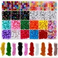 thumbnail image 1 of 24 Grids Plastic Beads Bracelet Beads Cube Beads Homemade Set for All Ages, 1 of 3