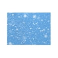 thumbnail image 4 of YFYANG Rectangular Polyester Table Cloth Blue Snowflake Pattern Table Cover for Indoor Outdoor Kitchen Restaurant Table Decoration Tablecloths，54" X 72", 4 of 9