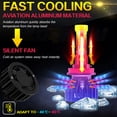 thumbnail image 4 of H11 H9 Bulb LED Headlight Bulbs Kit High Power Beam 6000K 60W White IP67 Waterproof, Pack of 2, 4 of 9