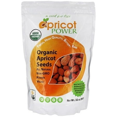Apricot Power Organic Vegan Bitter Apricot Seeds, 32 Oz