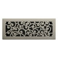 thumbnail image 5 of 4in x 12in Wonderland Style Brushed Nickel Metal Heating and Cooling Air Floor Register (5 PACK) - Overall 5 1/4" x 13 1/4", 5 of 5