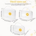 thumbnail image 2 of 3Pcs Clear Hard Shell Zipper Case Portable Makeup Storage Box Waterproof Storage Bins Cosmetic Bag for Toiletry Travel, 2 of 9
