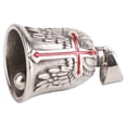 thumbnail image 4 of Campana de acero inoxidable Cruz Roja Suspensible buena suerte campana de ciclismo segura para motocicletas SUV bicicletas camiones, 4 of 10