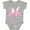 AC-Heather Grey, variant on Inktastic I'm One Cute Unicorn 1st Birthday Boys or Girls Baby Bodysuit