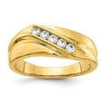 thumbnail image 5 of 14K Yellow Gold Diamond Mens Ring (0.325Cttw) Ring Size 10, 5 of 7