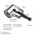 thumbnail image 3 of 7mm-19mm Universal Socket Grip Ratchet Wrench Power Drill Adapter & 105 Degree Right Angle Driver Extension Power Screwdriver Drill Bit Attachment, Repair Tool Gifts for Dad Men Fathers Day, 3 of 7