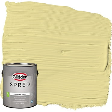 Glidden Spred Interior Paint & Primer Subtle Sunshine / Green, Eggshell, 1 Gallon