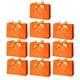 thumbnail image 1 of 10 bolsas de regalo de fiesta de color sólido para cumpleaños, aniversario y fiesta. XS naranja, 1 of 3