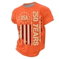 thumbnail image 3 of Boys Patriotic T-Shirt for 4th of July, Short Sleeve Graphic Tee with Independence Day Print, Holiday Celebration Top for Kids and Youth, 3 of 4