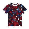 thumbnail image 4 of Amidoa Boys 4th of July T Shirts- Soft Casual Short Sleeve Crewneck Kids Patriotic Clothes Multicolor Size 5, 4 of 5
