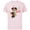 Soft Pink, variant on Disney Vintage Minnie Mouse Christmas - Short Sleeve Cotton T-Shirt for Adults -Customized-Charcoal