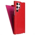 thumbnail image 6 of Allytech Flip Case Compatible with Samsung Galaxy S23 Ultra, Slim Fit Lightweight Premium PU Leather Vertical Flip Shockproof Full Body Protection Luxury Cover Case - Red, 6 of 8