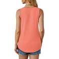 thumbnail image 5 of Fantaslook Womens Tank Tops Dressy Casual Sleeveless Blouses Crew Neck Pleated Tunic Shirts Summer Tops, 5 of 9