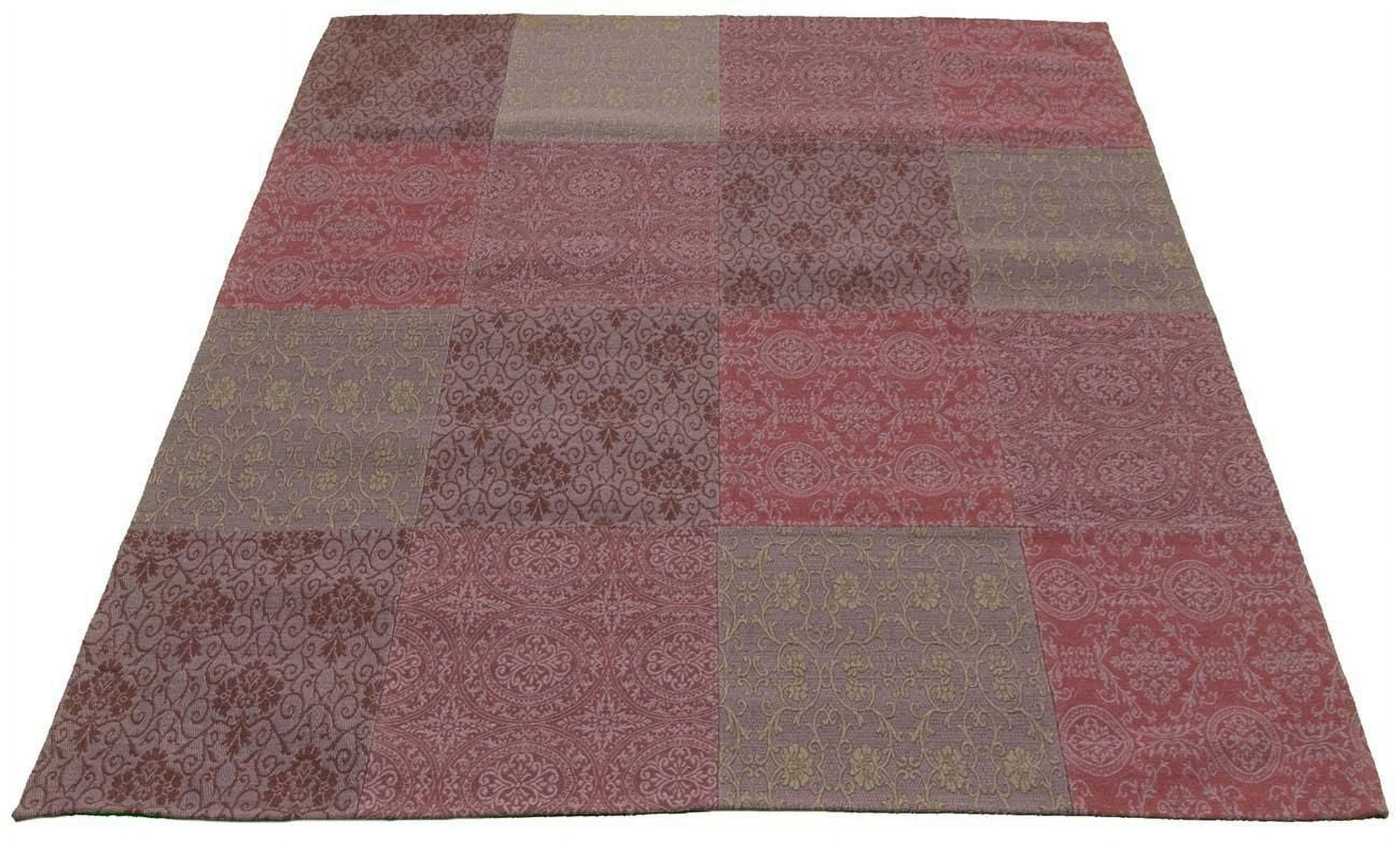 ECARPETGALLERY 5'5" x 7'5"  Transitional Collage Handmade Area Rug for Living Room, Dining Room and Bedroom in Grey