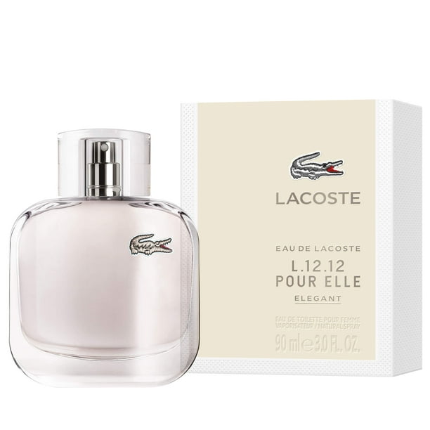 Lacoste L.12.12 Elegant Eau Toilette Perfume for 3 Full Size - Walmart.com
