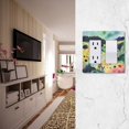 thumbnail image 5 of Yayeee Rocker Switch Wall Plate 3-Gang 6.5"x4.6" Home Decorative Outlet Cover, Art Field, 5 of 6