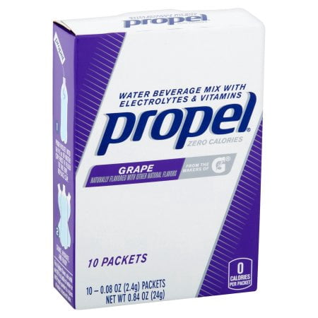 (12 Pack) Propel Drink Mix, Grape, Sugar Free with Electrolytes and Vitamins, 10 (Best Vitamin Drink Mix)