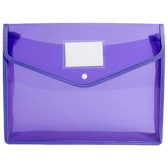 Porte-documents Enveloppe Dossier Sac de Rangement pour Dossiers avec Bouton-Pression Dossiers en Plastique Transparent Porte-Dossiers de Certificats/dossier pour Certificat Organisateur de Documents Juridiques Multicolore