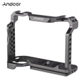 thumbnail image 1 of FlyFlise Aluminum Alloy Camera Cage with Dual Cold Shoe Universal 1/4 3/8inch Threaded Holes, 1 of 8