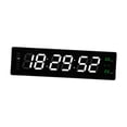 thumbnail image 2 of Reloj Digital LED para colgar en la pared, reloj despertador electrónico para aula, calendario de fecha, para tienda, guardería, salón verde, 2 of 8