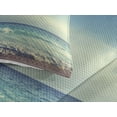 thumbnail image 3 of Ambesonne Tropical Quilted Coverlet 3 Pcs, Beach Sunset Waves, King Size, Cream Turquoise, 3 of 4