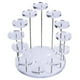 thumbnail image 1 of Bewildely Soporte de acrílico para joyería Soporte de exhibición de base redonda de 12 soportes de exhibición de anillo de joyería Cocina y Comedor Transparente Bewildely HA024658-02, 1 of 5
