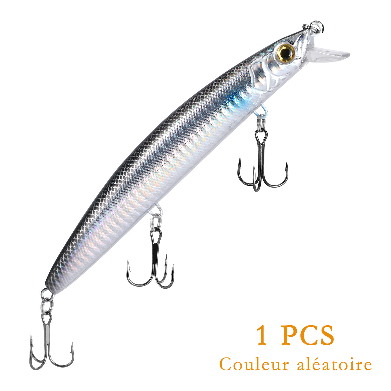 N\A 6PCS Metal Fishing Lures Slice Spoon Silver Fishing Spoons Lure Baits with Treble Hook Lure Kit Spinner Baits Tackle Mackeral Lures Mini Fishing Spinners Kit
