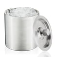 thumbnail image 5 of Viski Harrison Stainless Steel Ice Bucket for Home Bars & Drinks, Set of 1, 5 of 7