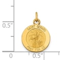 thumbnail image 2 of 14k Yellow Gold Solid Saint Gerard Medal Charm Pendant, 2 of 2
