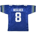 thumbnail image 2 of Seattle Seahawks Matt Hasselbeck Autographed Blue Throwback Jersey Beckett BAS Witness 230045, 2 of 5