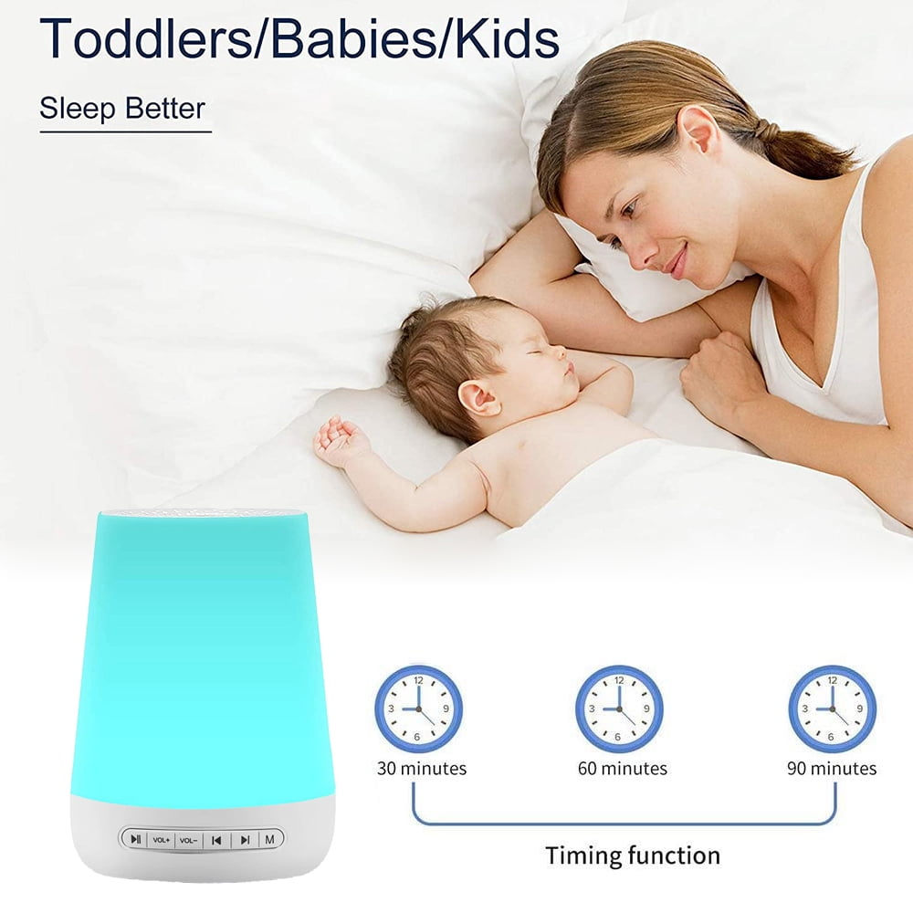  Baby Sound Machine, Momcozy White Noise Machine for Baby  Sleeping with Night Light, Toddler Sleep Trainer with 34 Soothing Sounds,  Timer, App Remote Control, Personal Sleep Routine (Blue) : Health 