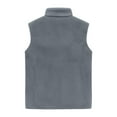 thumbnail image 5 of VNKIDY Women Outerwear Vests Plush Solid Color Full Zipper Stand Collar Reversibler Vest Sleeveless Warm Outerwear For Cold Weather Athletic Outerwear, 5 of 5