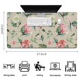 thumbnail image 5 of Long Mouse Pads for Desk,Pioneer Flower Floral Print Pattern Desk Mats on Top Of Desks, Desk Mouse Pad Extra Large with 3mm Non-Slip Base and Stitched Edge for Gaming,Office,Work,Home 47.3"x23.6", 5 of 6